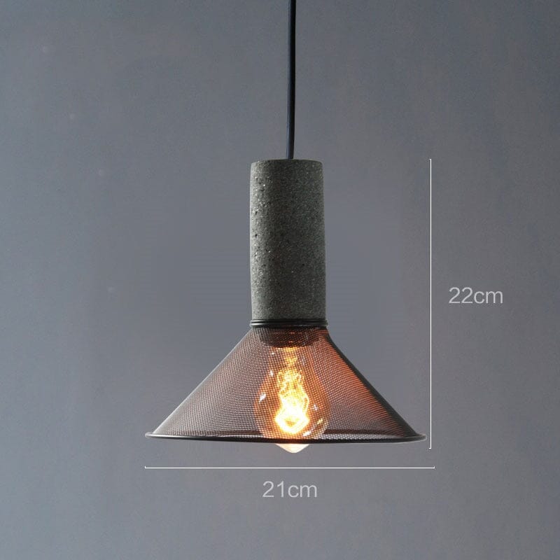 Urban Loft Pendant (Loft Style Industrial Pendant Light Fixtures with a Cement Base and Metal Lampshade) industrial lighting, stairslighting Marie Antonette Pendant Light 2 4W(MAX100W) 