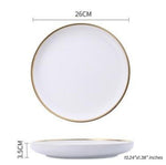 Classic Helen Tableware Marie Antonette 10 inch white plate 