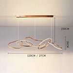 Saint Malo Ring Suspension Light Marie Antonette 5 head Rose gold Cold White 