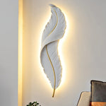 Feather Wall Light Modern LED ( White and Purple) Marie Antonette 