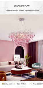 Droplets Crystal Luxuriant Chandelier and Flush mount Style Marie Antonette 