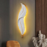 Feather Wall Light Modern LED ( White and Purple) Marie Antonette 