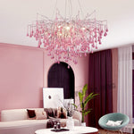 Droplets Crystal Luxuriant Chandelier and Flush mount Style Marie Antonette 