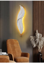 Feather Wall Light Modern LED ( White and Purple) Marie Antonette 