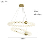 La Muse Brass LED Suspension Marie Antonette 