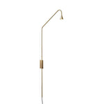 Danielle Minimalist Industrial Swing Arm Wall Lamp Marie Antonette Gold lampbody With plug 