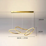 Saint Malo Ring Suspension Light Marie Antonette 3 head gold Cold White 