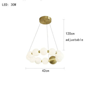 La Muse Brass LED Suspension Marie Antonette 