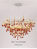 Droplets Crystal Luxuriant Chandelier and Flush mount Style Marie Antonette 