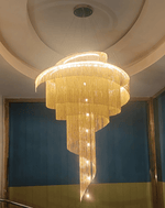 Rue Bac Chandelier Marie Antonette Dia100xH170cm | ( D39.37” H66.93”) 3000Kelvin gold chain