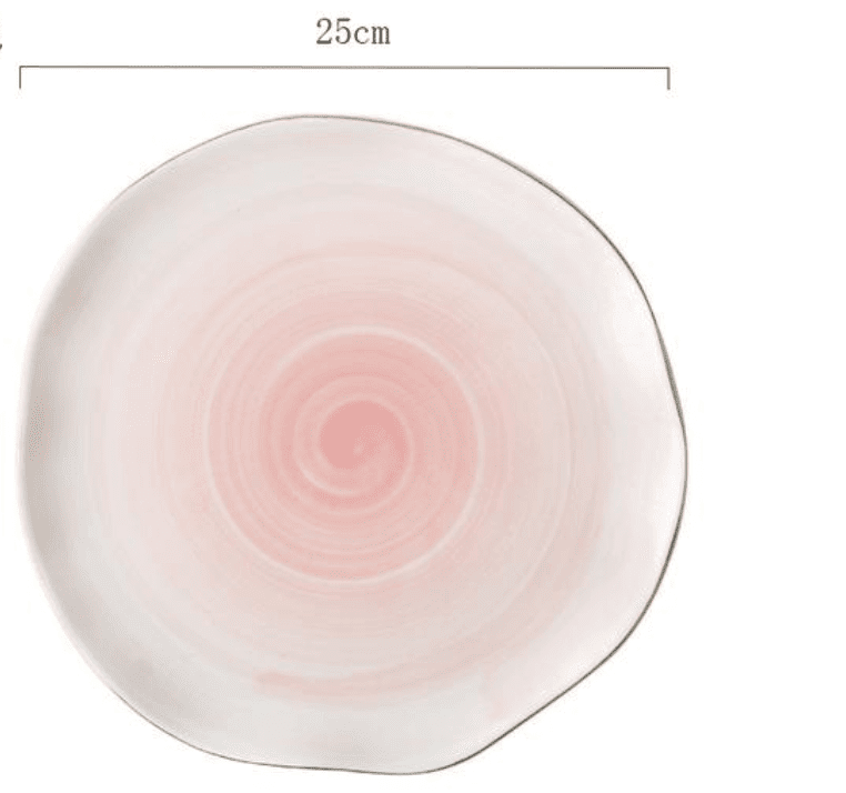 Pink And Blue Blush Set Marie Antonette Pink 25cm Plate 