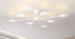 Vega LED Ceiling Light Marie Antonette White 8heads 110V G4 cool white