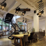 Tropez Retro Loft Adjustable Ceiling Light Fixture Marie Antonette 