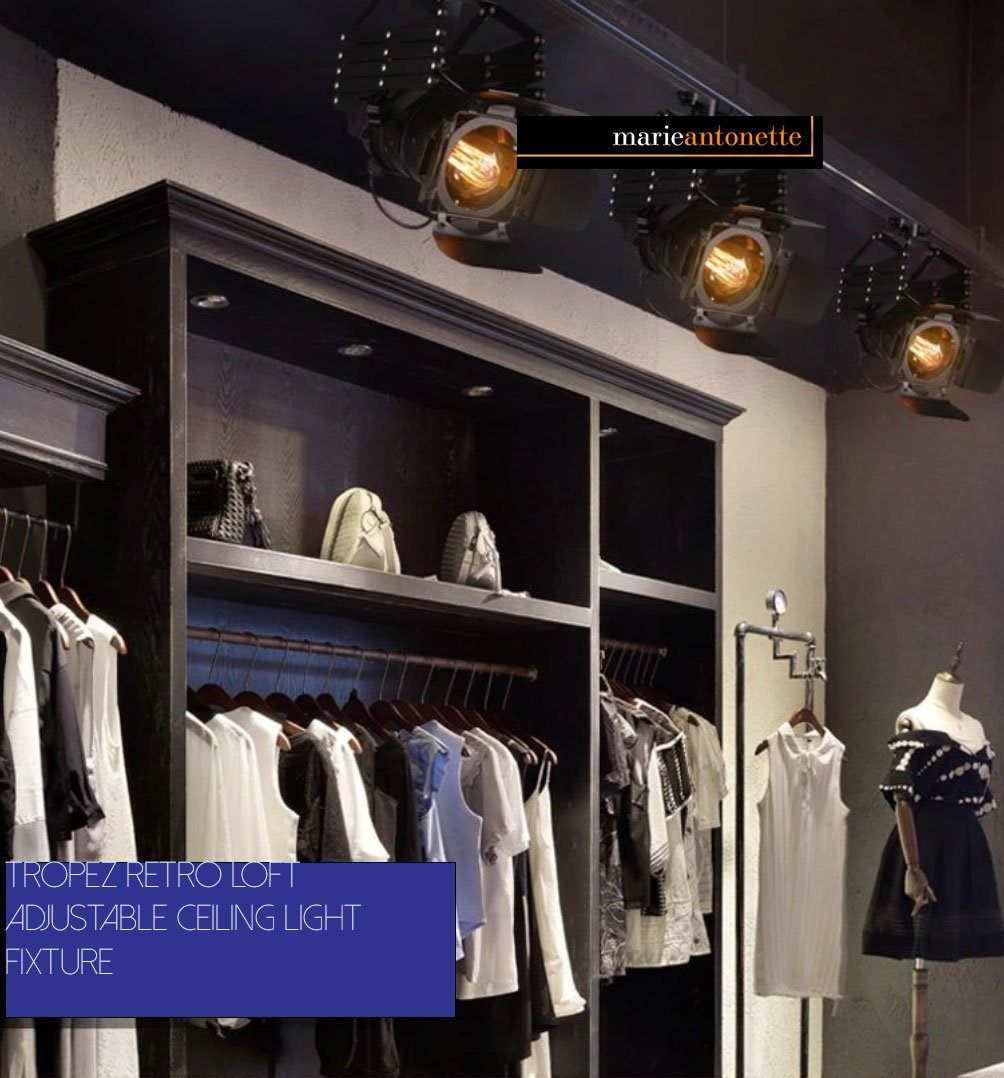 Tropez Retro Loft Adjustable Ceiling Light Fixture Marie Antonette 
