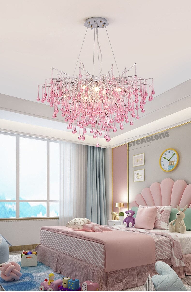 Droplets Crystal Luxuriant Chandelier and Flush mount Style Marie Antonette 