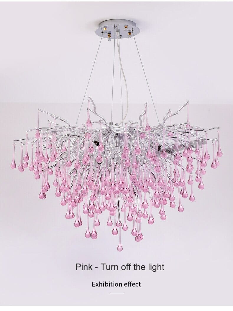 Droplets Crystal Luxuriant Chandelier and Flush mount Style Marie Antonette 