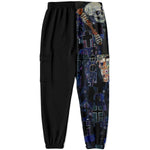 Edgy Sweatpants inspired from Gustav Klimt's Death and Life Athletic Cargo Sweatpants - AOP Subliminator 
