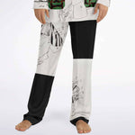 Japanese Pajama Inspired from Japanese dance-drama Men's Satin Pajamas - AOP Subliminator 