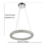 Tiffany LED Ring Chandelier marie antonette 