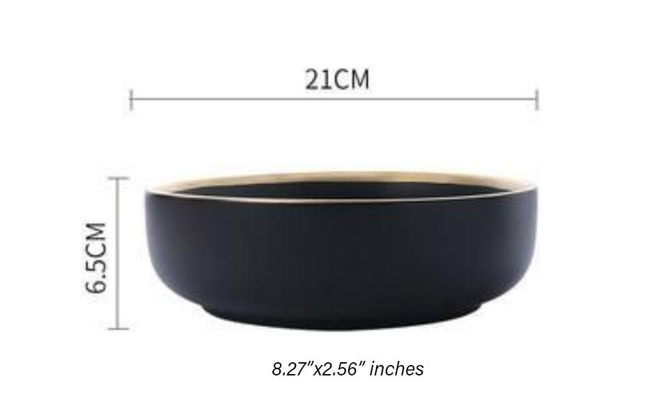 Classic Helen Tableware Marie Antonette Black big bowl 