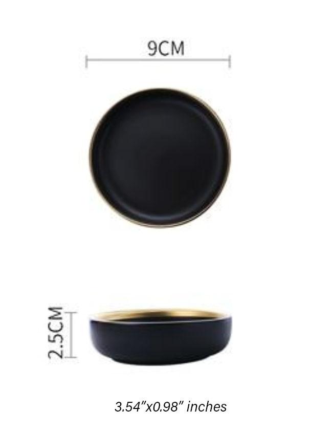 Classic Helen Tableware Marie Antonette Black dish 