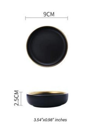 Classic Helen Tableware Marie Antonette Black dish 