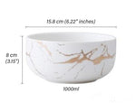 Kintsugi Marie Antonette bowl medium white 