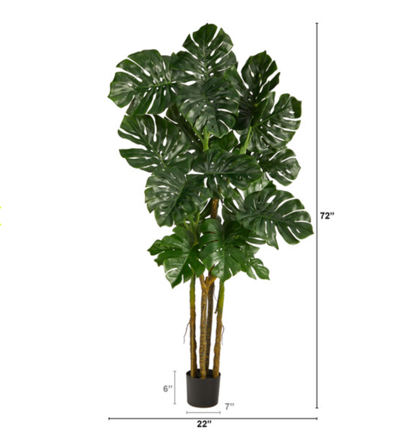 Monstera Artificial Tree Artificial Flora Marie Antonette 