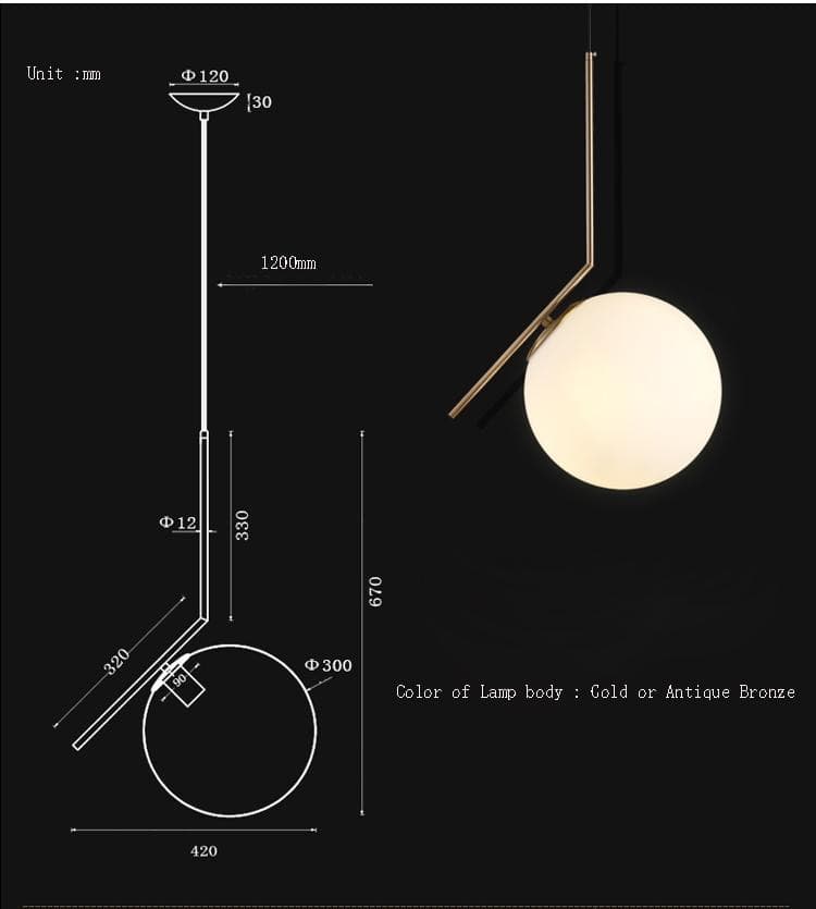 Eclipse Lunaire LED Pendant Marie Antonette 