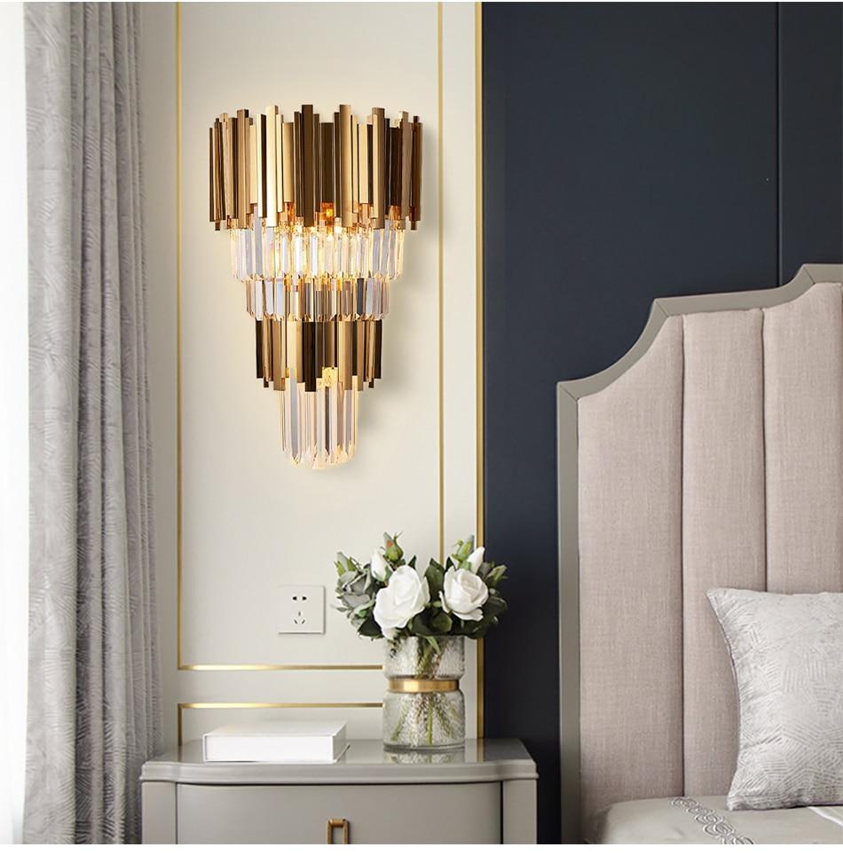 Aria Crystal Wall Light Marie Antonette 