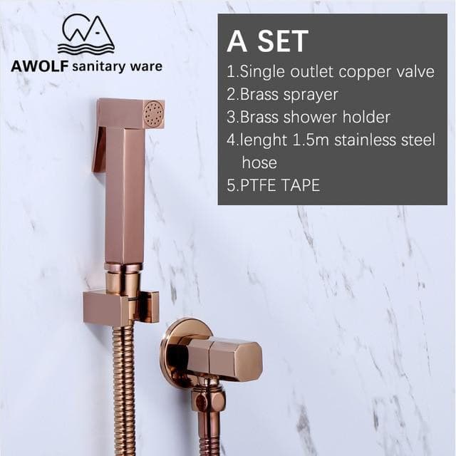 Laurent Bidet Rose Gold Awolf A SET 