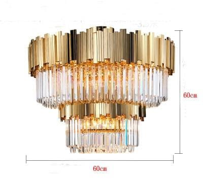 Bisou Flush Mount Marie Antonette K9 Amber Crystal Width 60cm H60cm Chrome Lamp Body