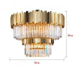 Bisou Flush Mount Marie Antonette K9 Amber Crystal Width 60cm H60cm Chrome Lamp Body