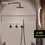 Audrey Bathroom Shower Set Marie Antonette Black A SET 