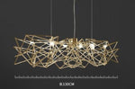 Geo Linear Suspension Marie Antonette ( 51.18"inches) 130cm- Gold Finish warm light 