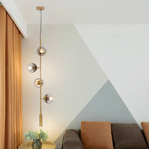 Linear Globe Suspension Light Marie Antonette 