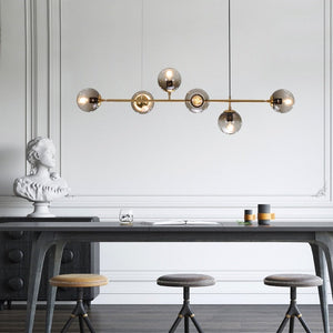 Linear Globe Suspension Light Marie Antonette 