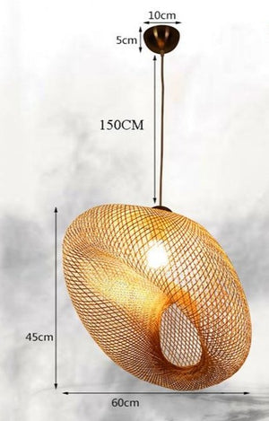 Bamboo Rattan Pendant Marie Antonette C 65CM Czech Republic 