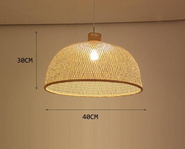 Bamboo Rattan Pendant Marie Antonette D 40CM Czech Republic 