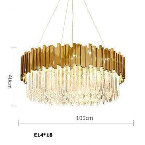 Aire Montpellier LED Crystal Suspension chandelier Marie Antonette Round 100cm |39.37"| 