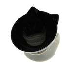 Non-Slip Double Cat Bowl Dog Bowl With Stand Pet Feeding Cat Water Bowl For Cats Food Pet Bowls For Dogs Feeder Product Supplies Marie Antonette Black single 