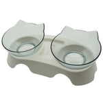 Non-Slip Double Cat Bowl Dog Bowl With Stand Pet Feeding Cat Water Bowl For Cats Food Pet Bowls For Dogs Feeder Product Supplies Marie Antonette H Double 