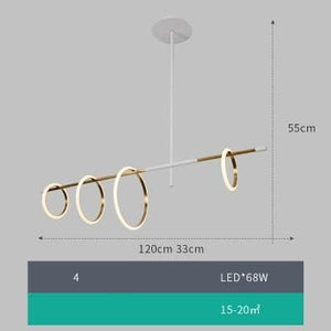 Loop Ring Pendant Light linear light Marie Antonette 