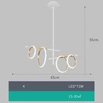 Loop Ring Pendant Light linear light Marie Antonette 