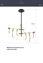 Loop Ring Pendant Light linear light Marie Antonette 