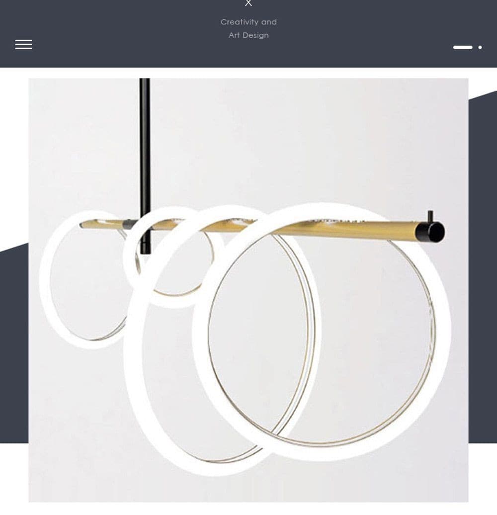 Loop Ring Pendant Light linear light Marie Antonette 