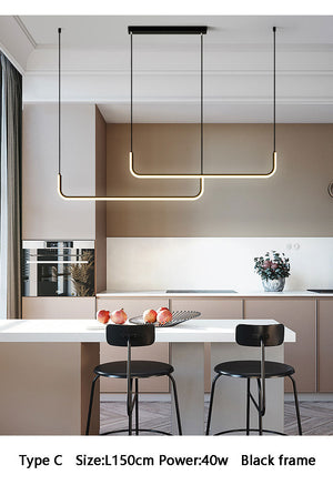 Ligne LED Suspension Light Marie Antonette 