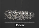 Geo Linear Suspension Marie Antonette ( 59.06"inches) L150cm-Chrome Finish warm light 