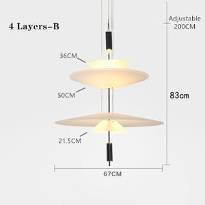 Heiwa Pendant Light pendant Marie Antonette 4 Layers A large gold 3 colors dimming