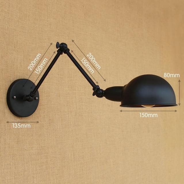 Adjustable Swing Long Arm Wall Light Vintage Home Lighting Loft Industrial Wall Lamp LED Wall Sconce Lampen Appliqued Murales Marie Antonette Type D 